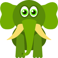 Sad Elephant Clipart