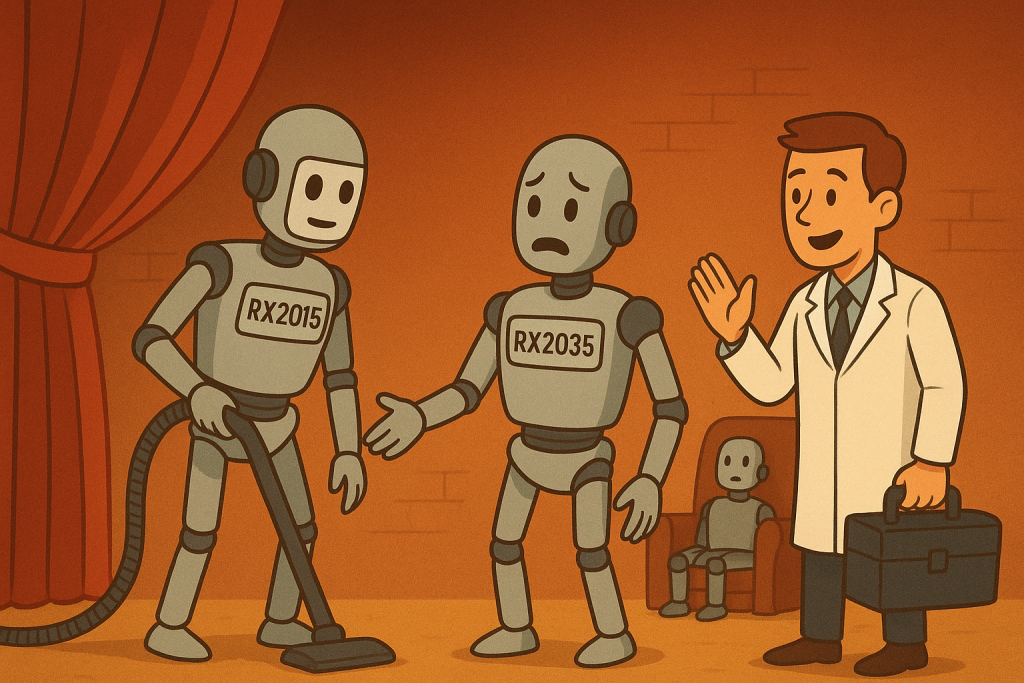 Error de Memoria. Esta obra resalta la importancia del mantenimiento, la prevención y el cuidado, no solo para las máquinas, sino también para las personas.